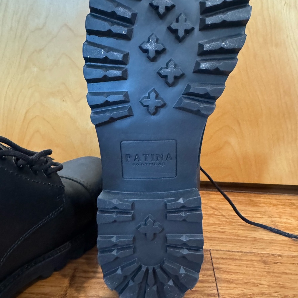 Patina Men's Black Leather Boots - Picture 5 of 5